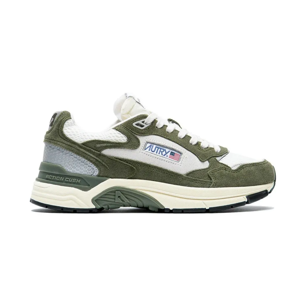 Autry Action Shoes Autry Hyperway panelled suede – Green (HYLMSA07)