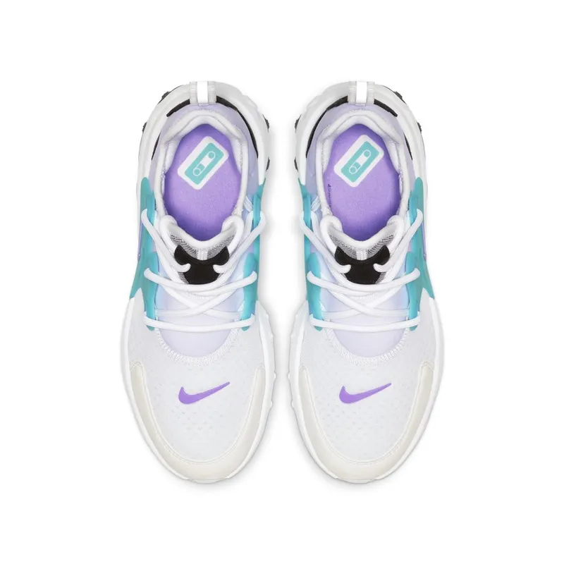Nike React Presto Cassette (GS) White/Night Maroon-Black-Atomic Violet-Teal Nebula (BQ4002-102)