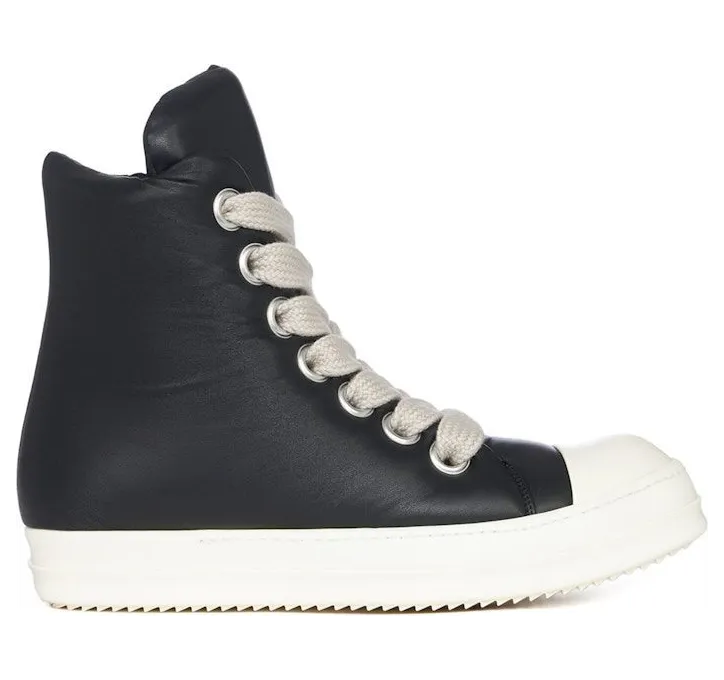 Rick Owens DRKSHDW Hollywood Jumbo Lace High Peached Lambskin Black Milk (RU01E5892-LLPPW2-911)