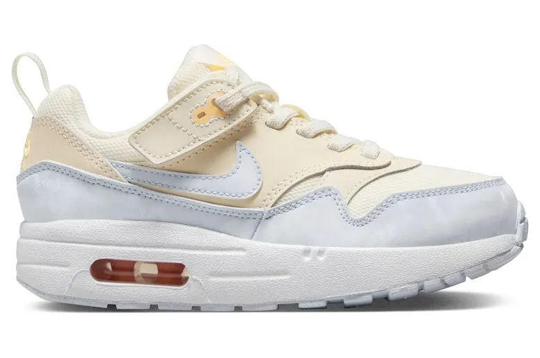 Nike Air Max 1 EasyOn Pale Ivory Melon Tint White Football Grey (DZ3308-102)