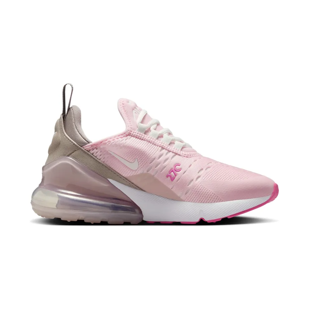 Nike AIR MAX 270 GS “PINK FOAM COLLEGE GREY PLATINUM VIOLET SUMMIT WHITE (GS)” (IB4435-663)