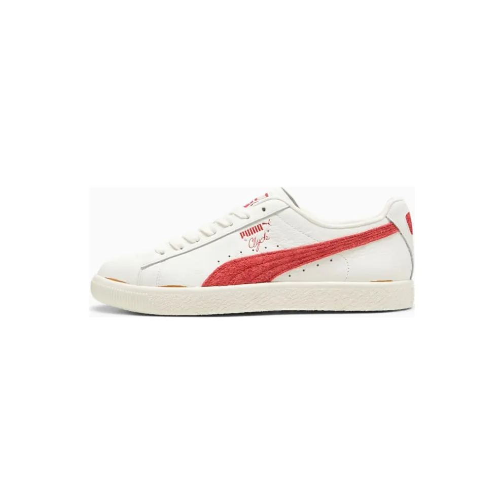 Puma Clyde Neverworn III “Warm White/Chalk Red” (396489-01)