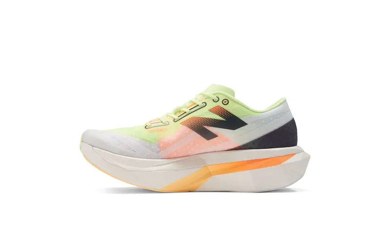 New Balance FuelCell SuperComp Elite v4 White Bleached Lime Glo Hot Mango (MRCELLA4)
