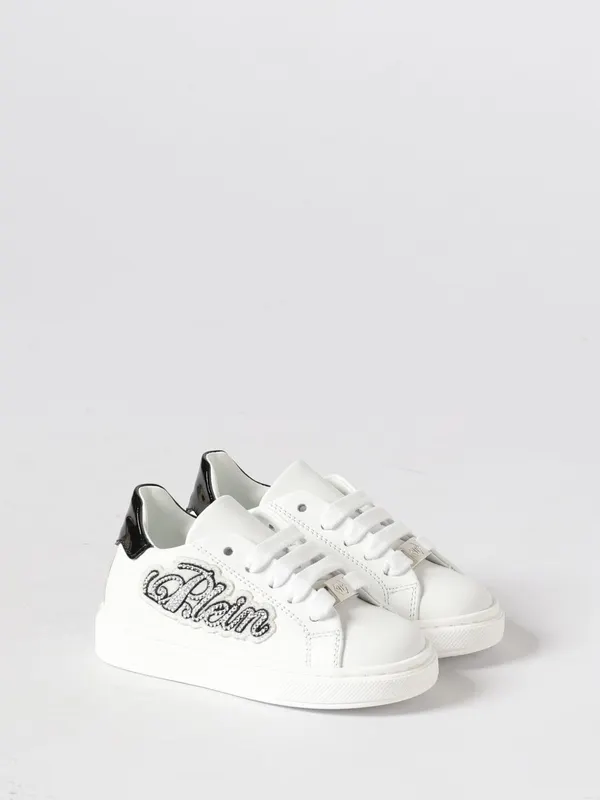 Philipp plein Leather with Rhinestones White (831581)