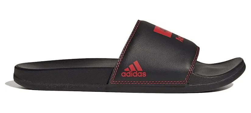 adidas Adilette Comfort Slides 424 Arsenal FC Black Scarlet (GW7545)