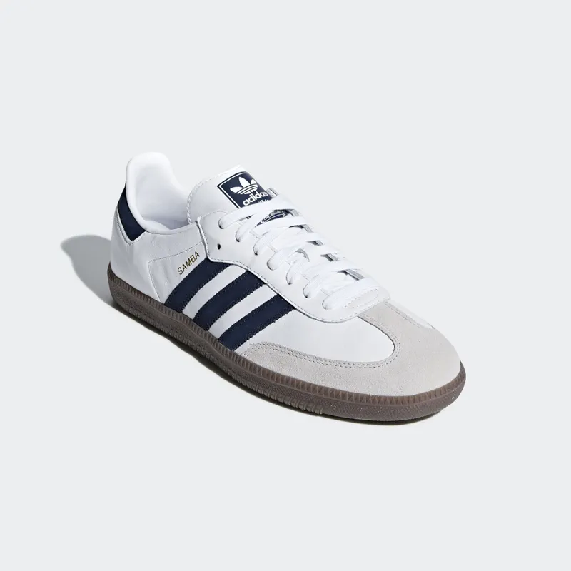 adidas Samba OG Cloud White Collegiate Navy Cloud White/Collegiate Navy/Crystal White (B75681)