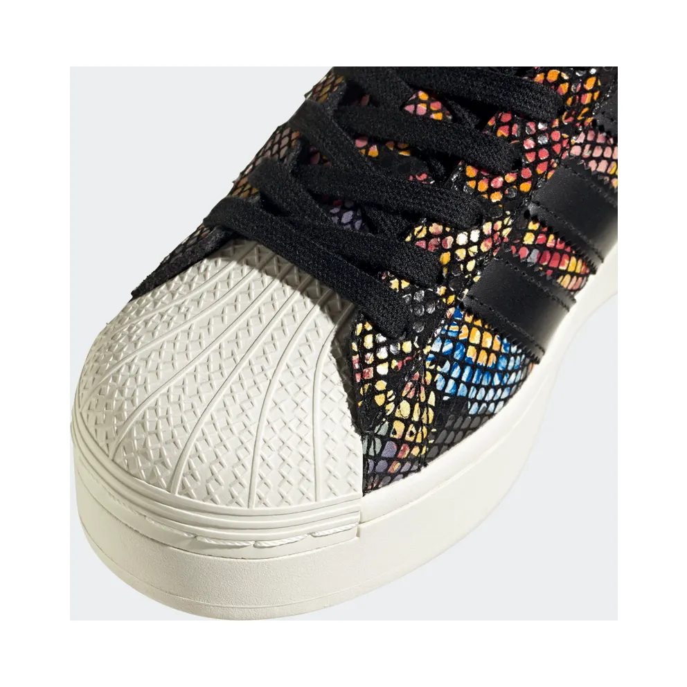 adidas Superstar Bold Core Black / Off White / Red (FW3701)