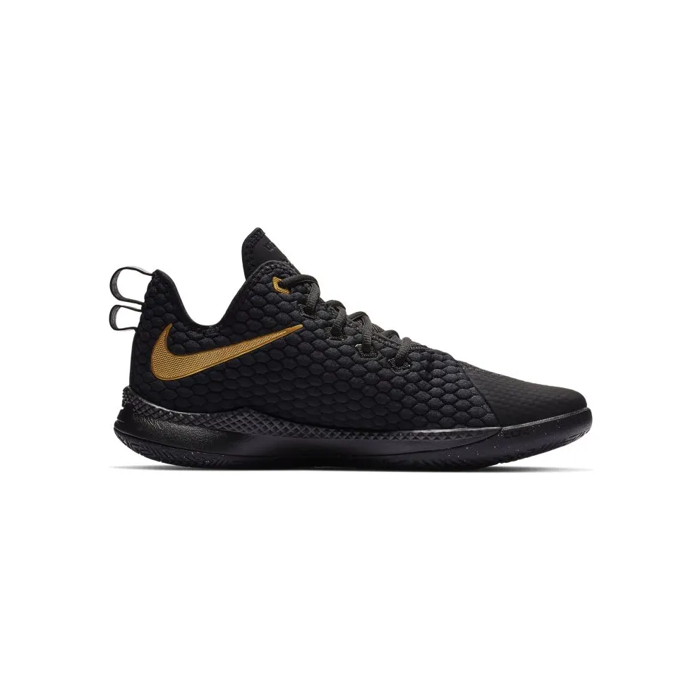 Nike LeBron Witness III Black Gold Black/Metallic Gold/Black (AO4433-003)