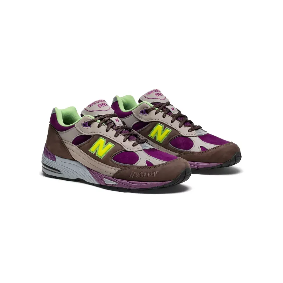 New Balance 991 Stray Rats Brown Purple (W) (W991SRG)