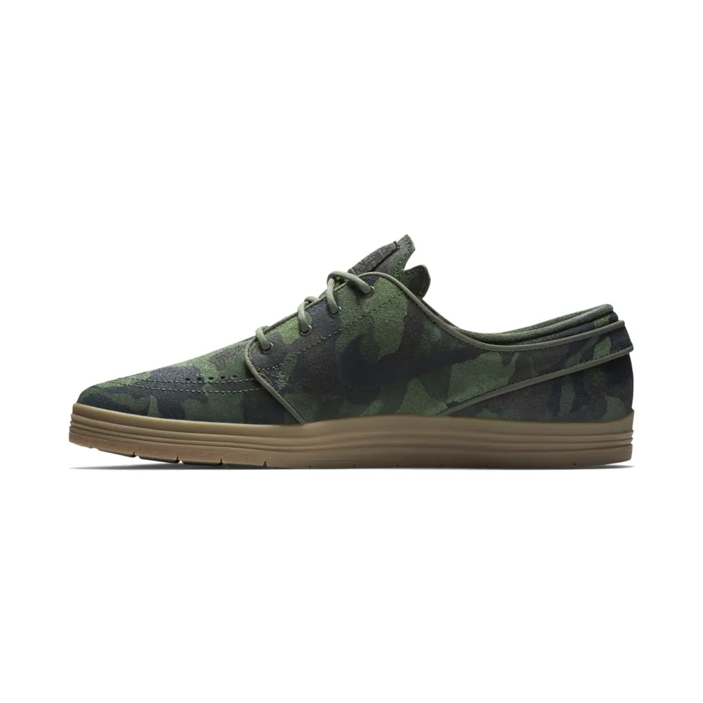 Nike SB Lunar Stefan Janoski Green Camo Cargo Khaki/Black-Gum Medium Brown (669563-302)