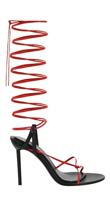 Ferragamo Azha X5 Wrap Tie Heels Black (01F124-760692-1C)