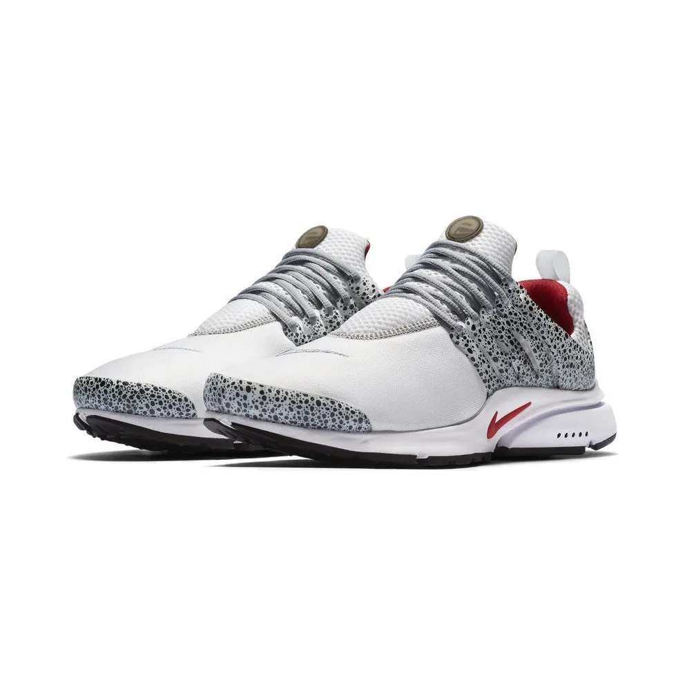 Nike Air Presto Safari Pure Platinum White/University Red-Pure Platinum-Black (886043-100)