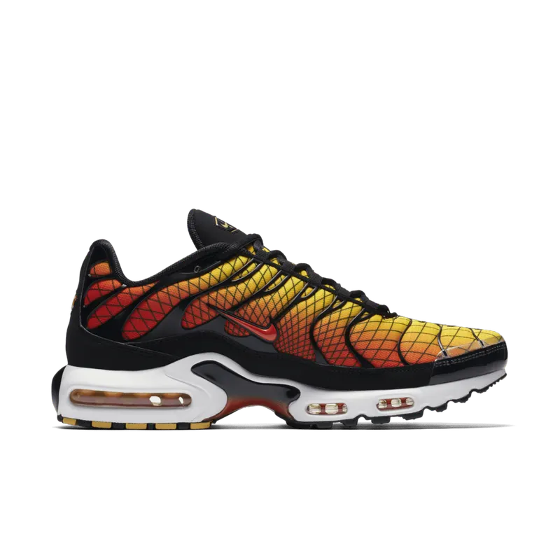 Nike Air Max Plus Greedy Black/Tour Yellow-Team Orange-Chile Red (AV7021-001)
