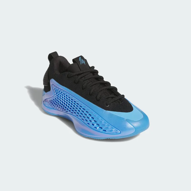 adidas Anthony Edwards 1 Low Sports Shoes Kids Blue Burst Core Black Blue Burst (JQ6130)