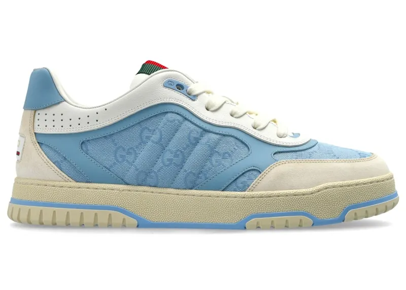 Gucci Re-Web Sneaker GG Canvas Light Blue Ivory (824221 AADJA 9571)