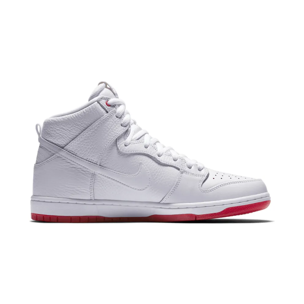 Nike SB Dunk High Kevin Bradley White/White-University Red (AH9613-116)