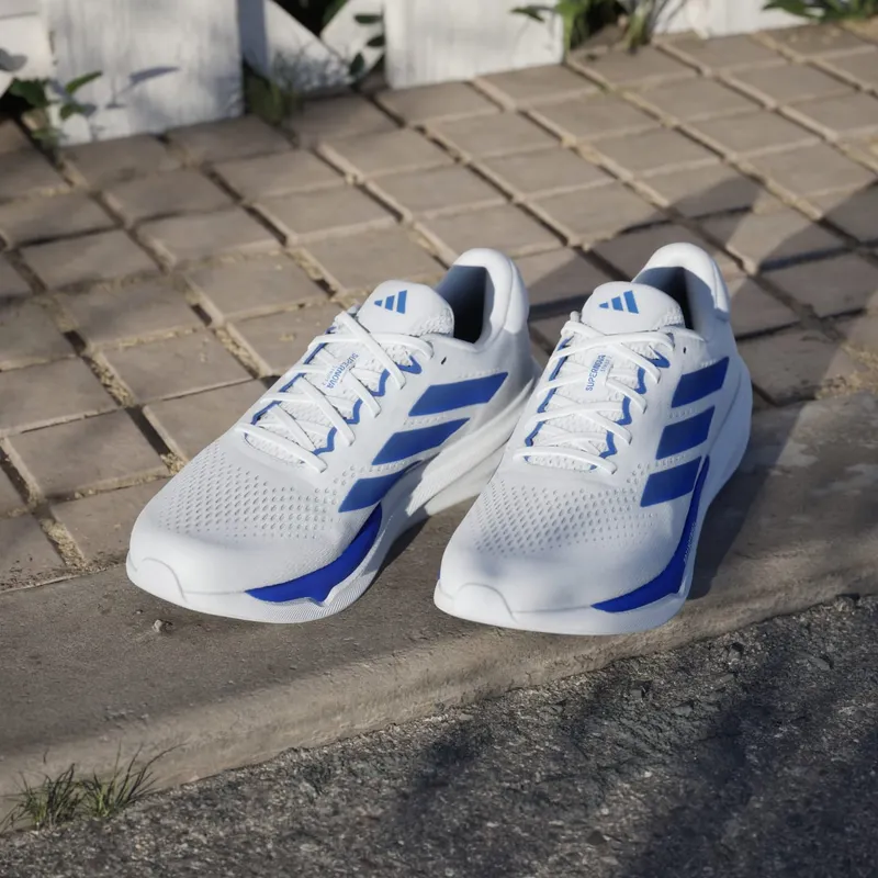 Adidas Supernova Stride 2 Running Shoes Cloud White / Lucid Blue / Grey One (JR0223)