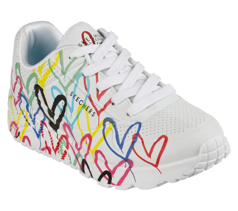 Skechers JGoldcrown: UNO Lite – Spread the Love Sneaker White