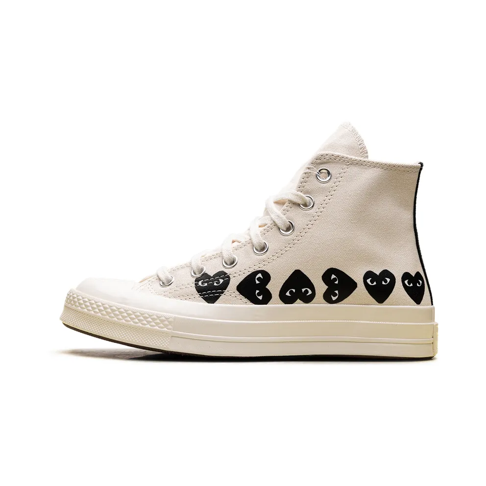 Converse Chuck Taylor All Star 70 Hi “Comme des Garcons PLAY Multi-Heart Milk” (AZ-K127-001)