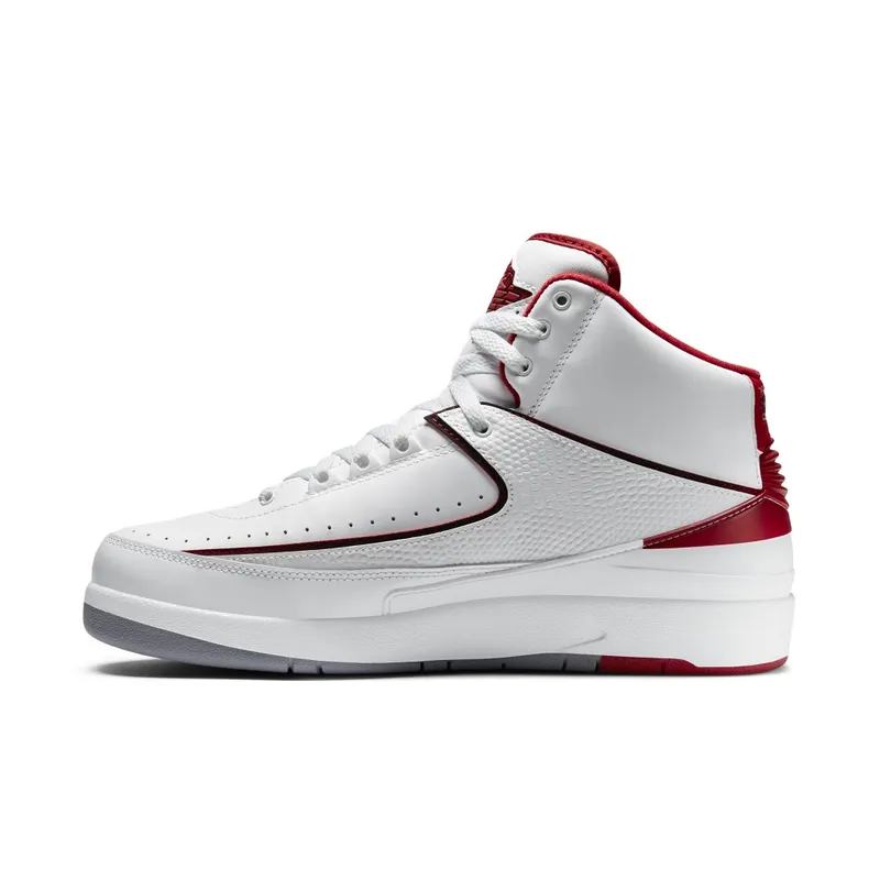 Air Jordan Nike AJ II 2 Retro White Red (2014) (385475-102)