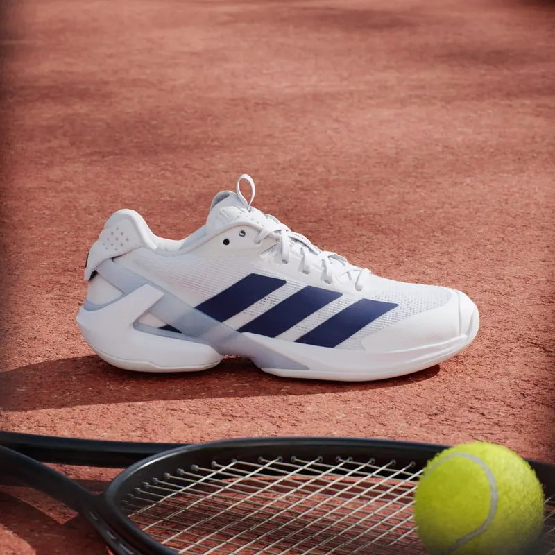 Adidas adizero Ubersonic 5 Tennis Cloud White / Dark Blue / Crystal Sky (JR1757)