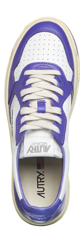 Autry Medalist Low White / Purple (AULMWB05) (4)