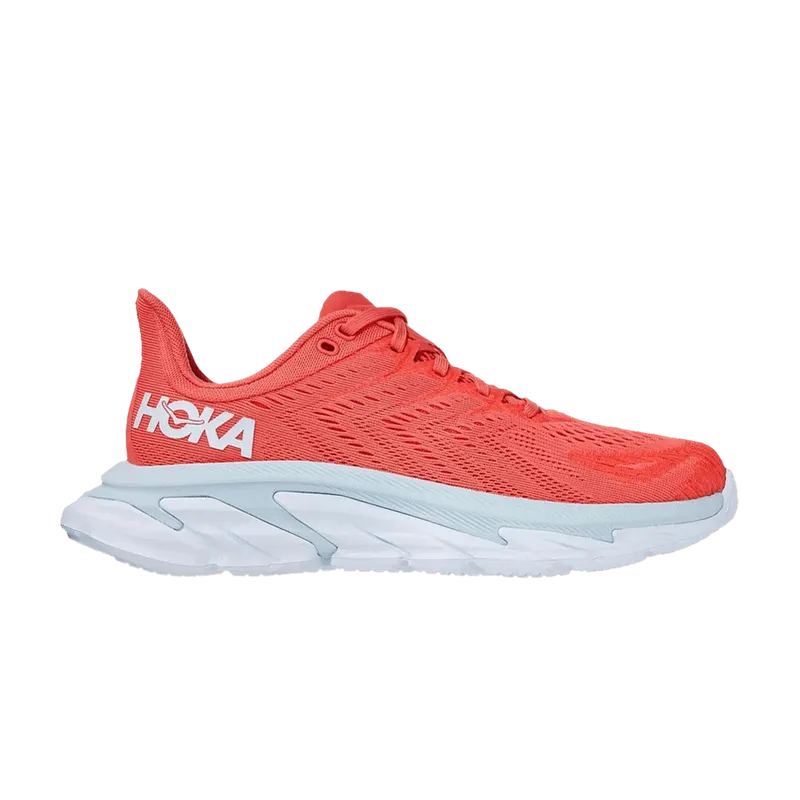 Hoka One One Clifton Edge Hot Coral (W) (1110511-HCWH)