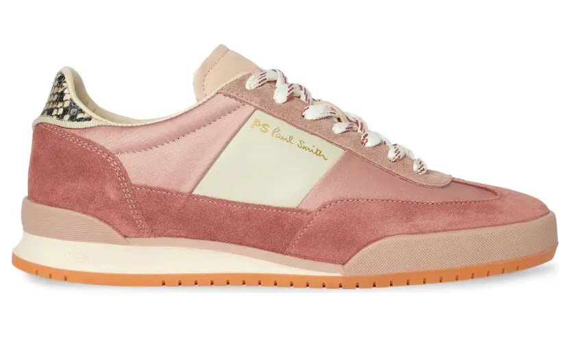 Paul Smith Dover sneakers met slangen-effect en vlakken – Roze (W1SDVR22ULEA)