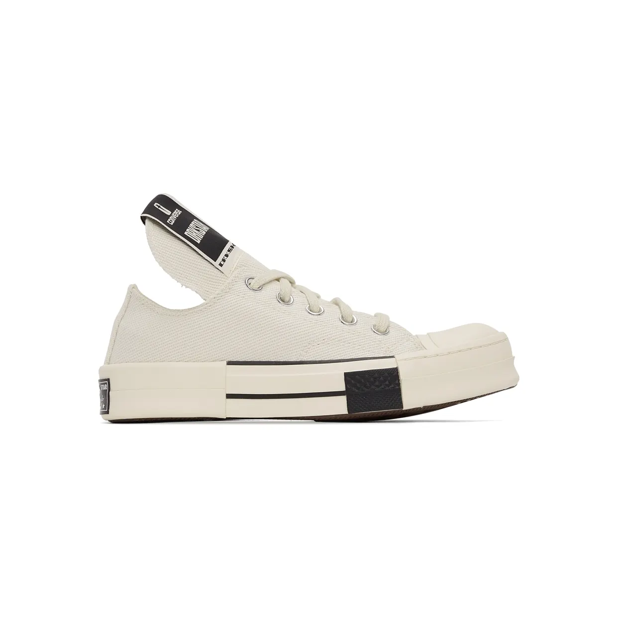 Rick Owens Drkshdw Off-White Converse Edition DRKSTAR OX Sneakers (DC01BX727 CTDR1)