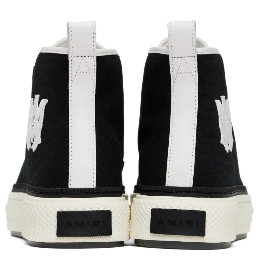 Amiri Black & White M.A. Court BLACK / WHITE-CANVAS (AW22MFS015) (2)