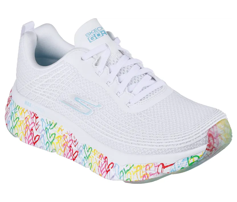 Skechers JGoldcrown: Max Cushioning Elite – Live to Love – Wit / Multi (128557 WMLT)