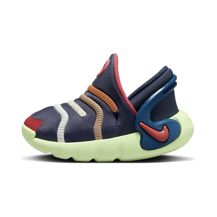 Nike Dynamo 2 EasyOn Thunder Blue Barely Volt Amber Brown Adobe (FD0554-400)
