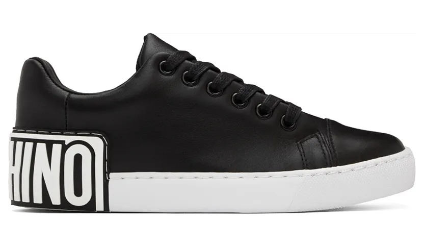 Moschino Black Leather Sneakers (MA15402G1E MFo)
