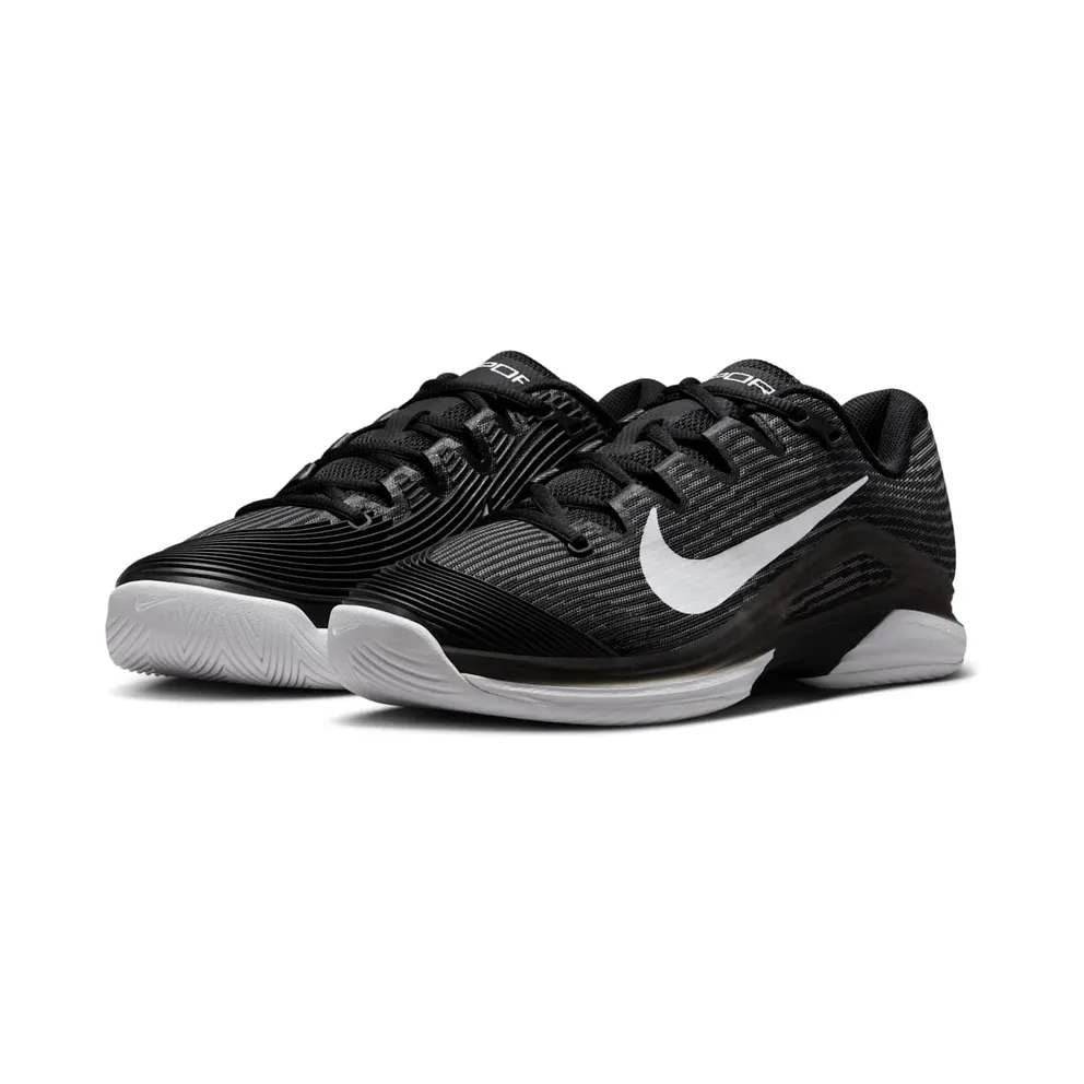 Nike Court Air Zoom Vapor 12 HC Black Dark Smoke Grey White (FV5554-001)