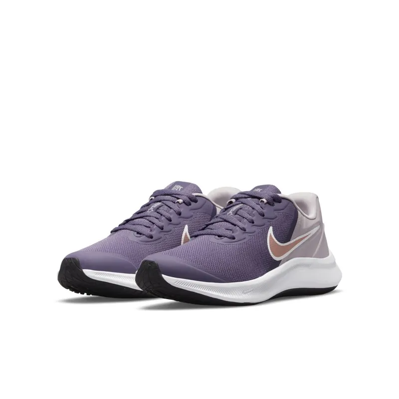 Nike Star Runner 3 Older Kids’ Road Running Purple 50% Sustainable Materials (DA2776-501)