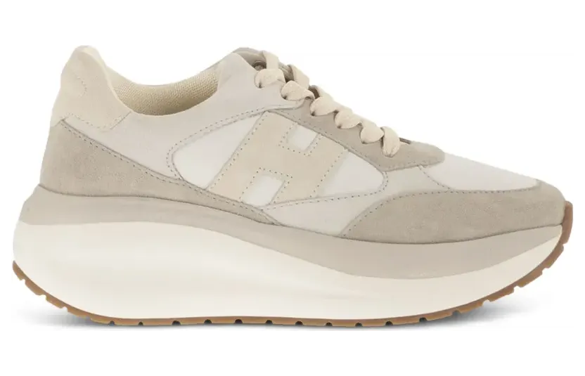 Hogan Maxi I Active suède sneakers – Beige (HXW7140GA40N91)