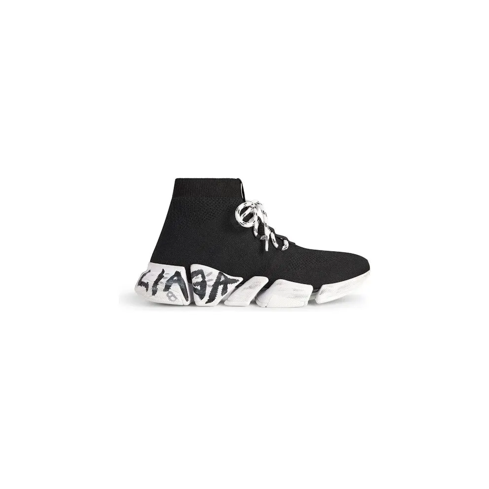 Balenciaga Speed 2.0 Lace Up Black Graffiti (769319W2DD41091)