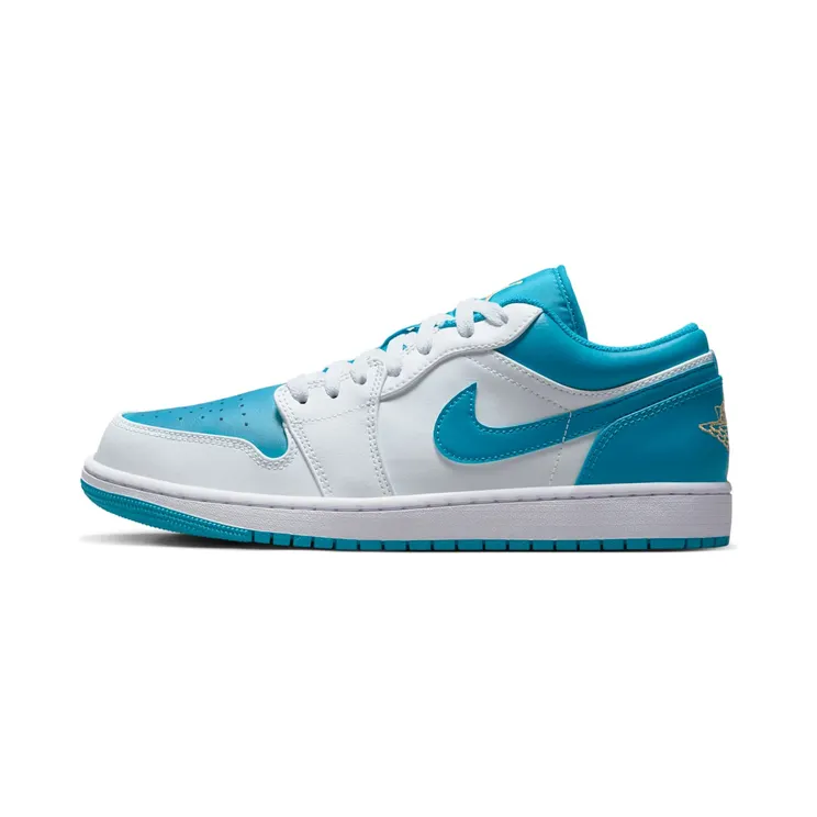 Air Jordan 1 Low “White / Aquatone / Celestial Gold” (553558-174)