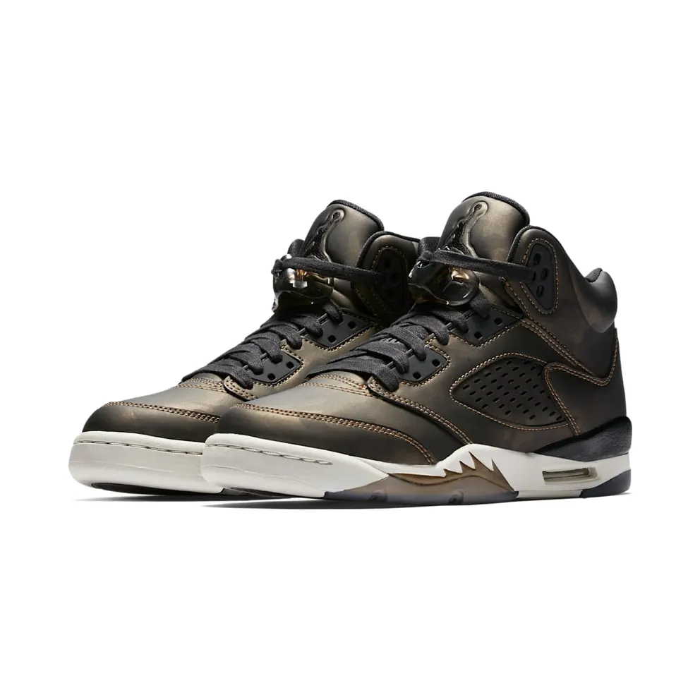 Jordan 5 Retro Heiress Camo (GS) Black/Black-Light Bone-Metallic Field (919710-030)