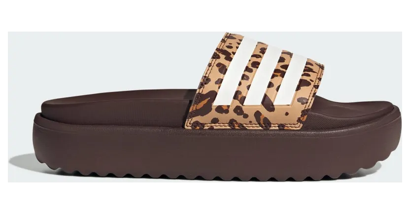 Adidas adilette Platform Slides Shadow Brown / Cloud White / Magic Beige (JR9234)