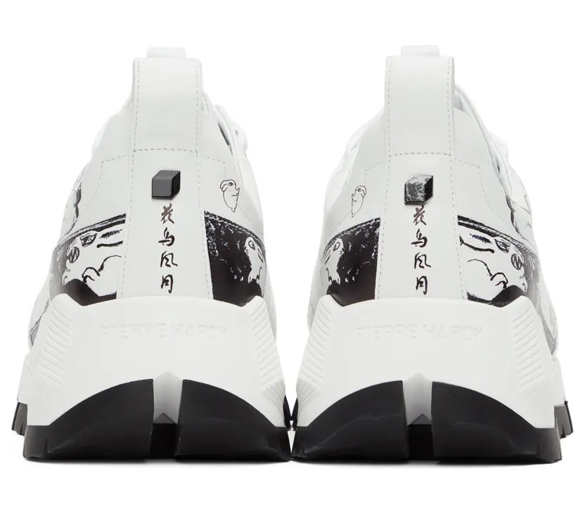 Pierre Hardy Black Leather Street Life Sneakers (QX02) (2)