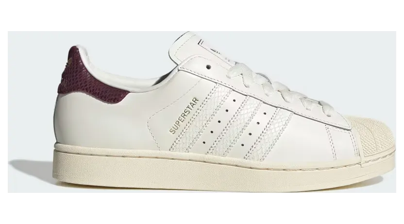 Adidas Superstar Core White / Maroon / Cream White (LB5475)