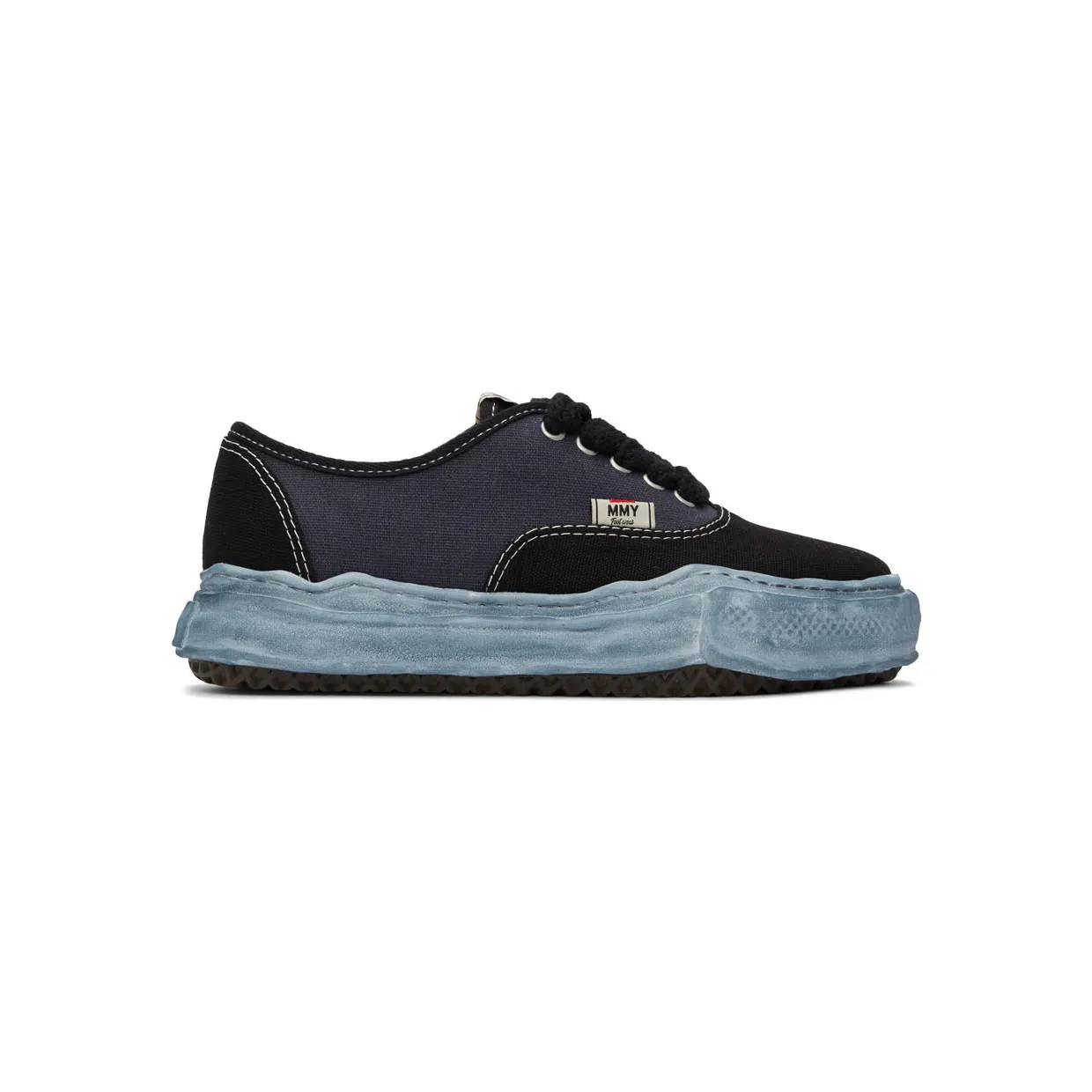 Miharayasuhiro Grey & White Baker Over-Dyed Sneakers (A08FW724)