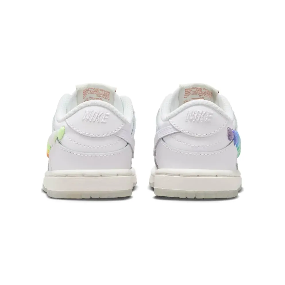Nike Dunk Low SE Rainbow Lace Swoosh White (FQ1924-100)
