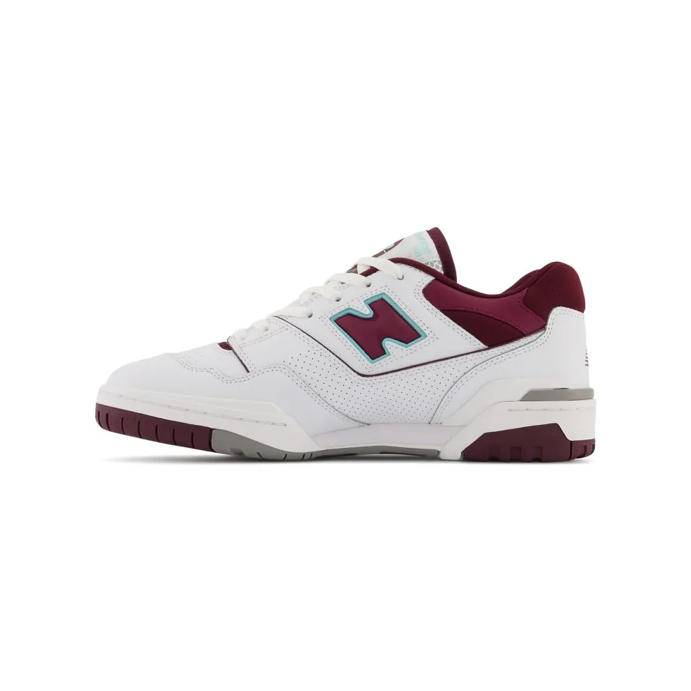 New Balance 550 White Bordeaux Red Grey (BB550WBG)