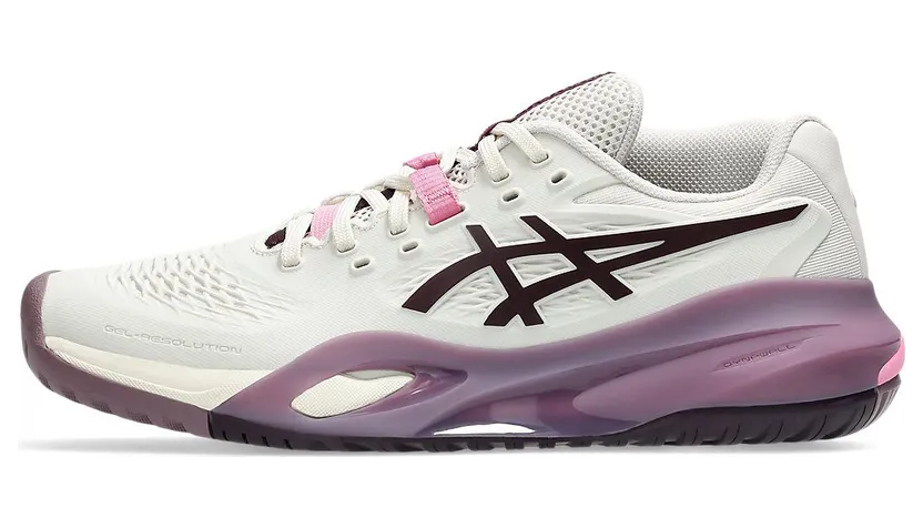 ASICS GEL-RESOLUTION X “Soft Oat / Dark Aubergine” (1042A279-250)