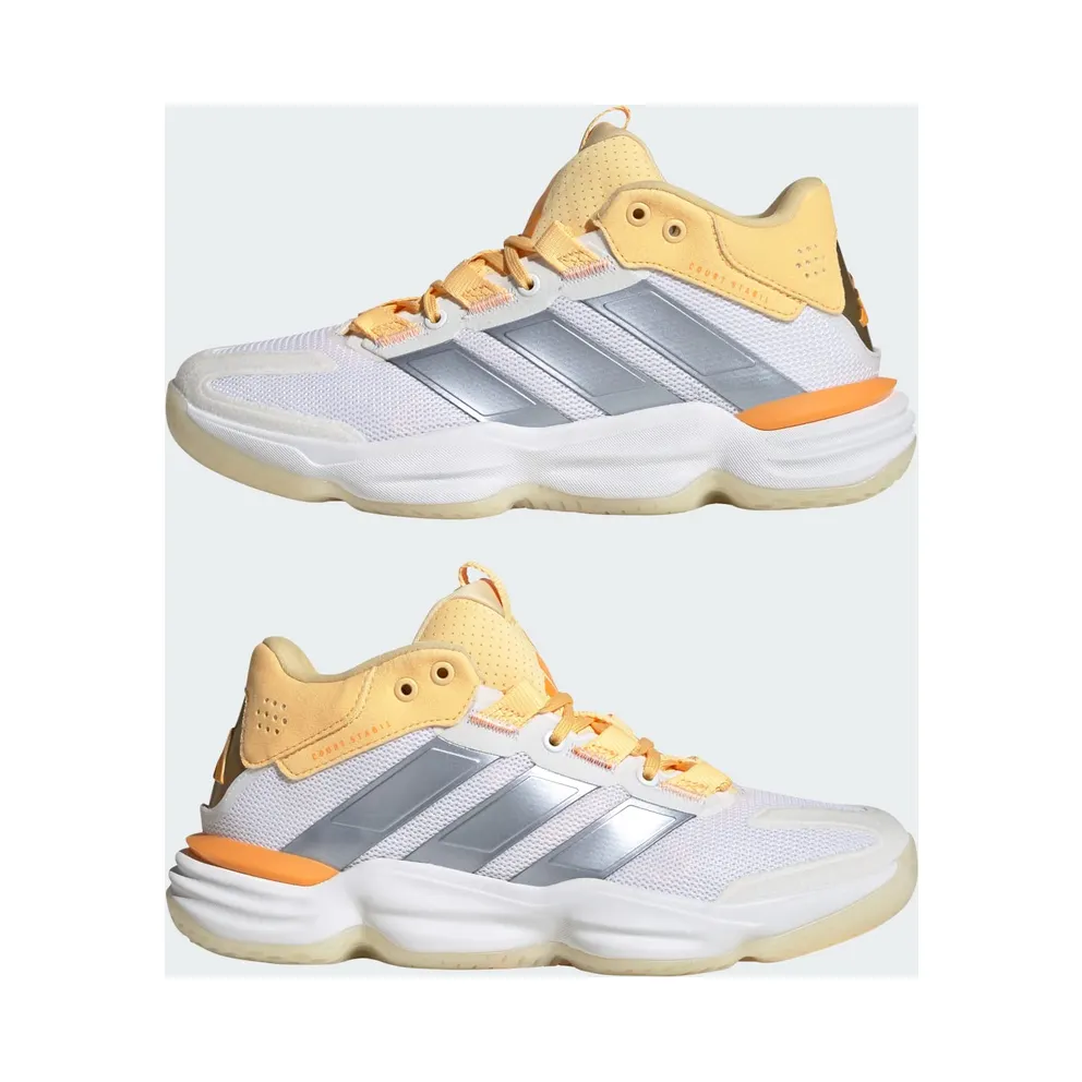 Adidas Court Stabil Indoor Cloud White / Crystal Sky / Ice Tangerine (KJ3663)