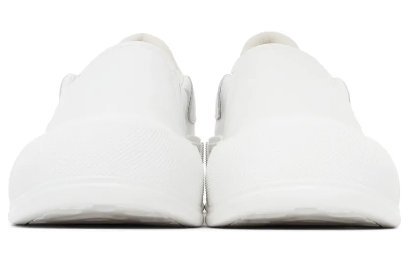 Alexander McQueen White Deck Skate Plimsoll Sneakers (654592WHZT8) (2)