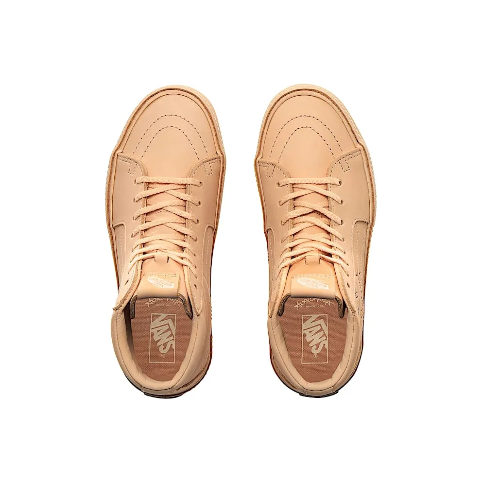 Vans Sk8-Hi Vivienne Westwood Anglomania Postcard Letter/Veggie Tan (VN0A4BV6XKF)