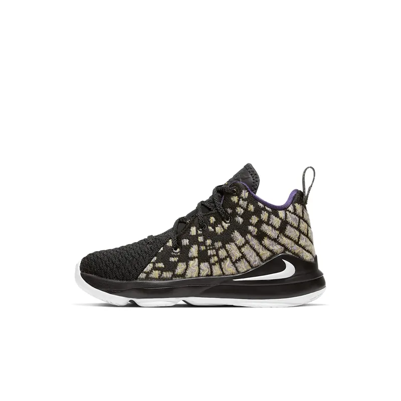 Nike LeBron 17 Lakers (PS) Black/White-Eggplant-Amarillo (BQ5595-004)